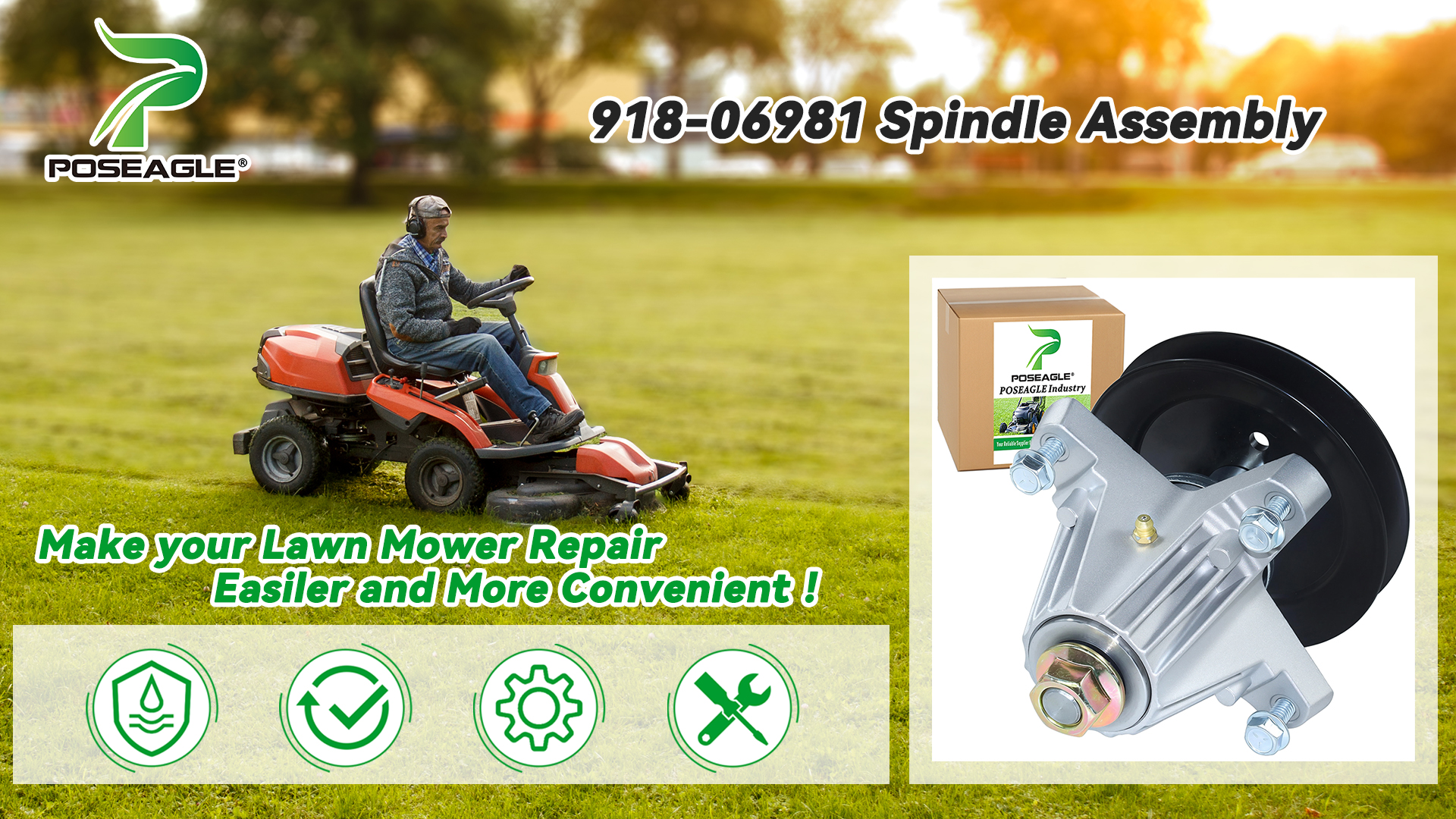 Amazon.com : POSEAGLE 918-06981 Spindle Assembly Replaces Cub